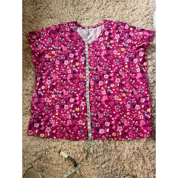 Woman Within VNeck raspberry sorbet floral size 3x 30/32
NWOT - Picture 6 of 7